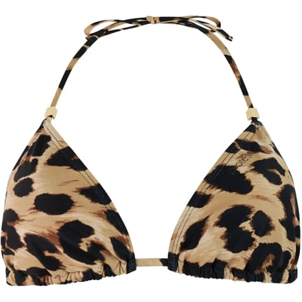 Protest MIXAles - Triangel bikini top Dames - Koordsluiting - Uitneembare vulling - Normale pasvorm - Bruin