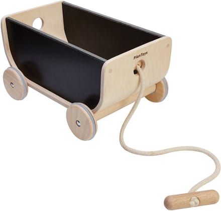 PlanToys Houten Speelgoed Wagen Zwart.