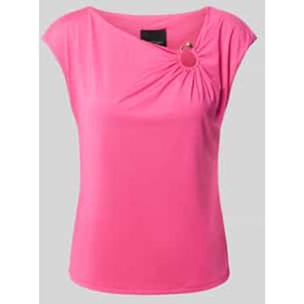 T-shirt met asymmetrische hals