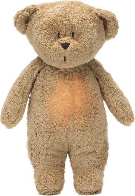 Moonie Knuffel Humming Bear Cappuccino - Met licht en geluid - USB oplaadbaar