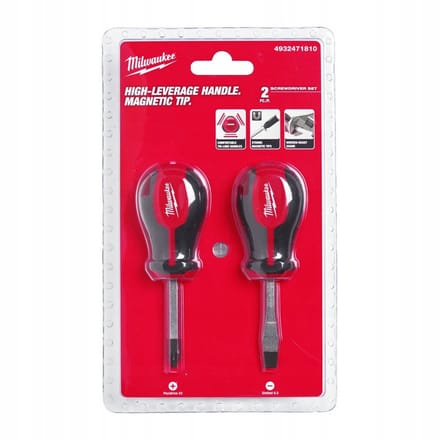 Milwaukee Tri-lobe Schroevendraaier Stubby set 2 - delig - 4932471810