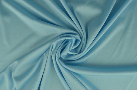 Tricot voering - 1 meter - Aqua blauw - Per meter - Charmeuse stretch voering - 160cm breed