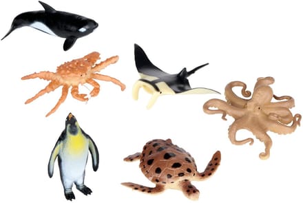 Oceaan dierenspeelset 6st
