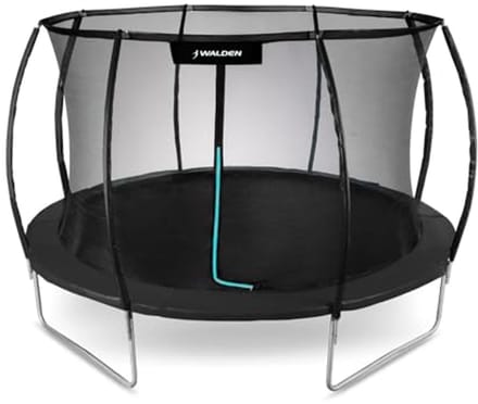 Buitentrampoline 244 cm met Veiligheidsnet en Gewatteerde Stangen