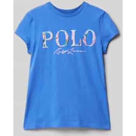 T-shirt met logodetail en ronde hals