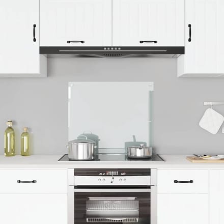 vidaXL - Spatscherm - keuken - 70x60 - cm - gehard - glas - transparant