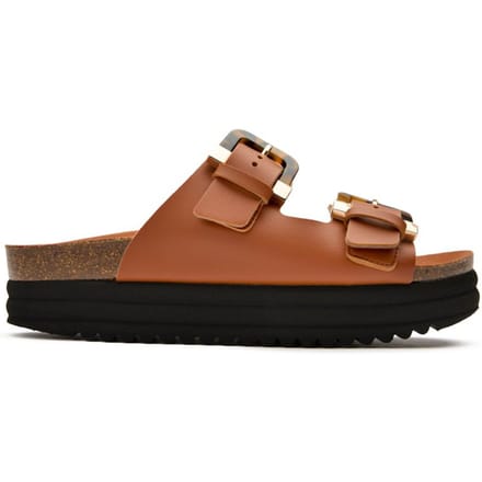 V.gan Vegan Pruimen Voetbed Schildpad Sandalen