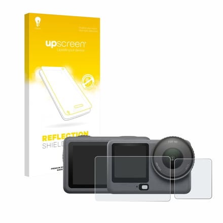 upscreen - Screenprotector voor DJI Osmo Action 6 - Folie Beschermfolie anti glare matte