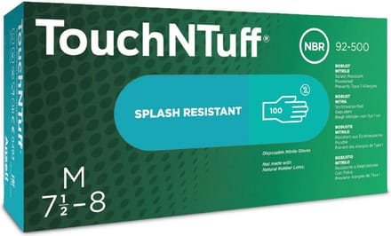 Ansell TouchNTuff 92-500 nitril wegwerphandschoen S