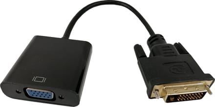 XIB DVI-D naar VGA / DVI-D to VGA adapter - Zwart
