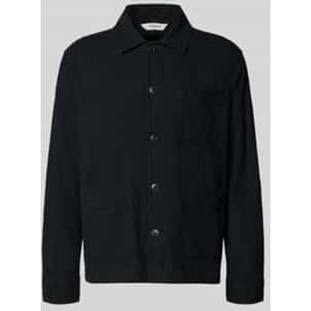 Oversized overshirt van mix van katoen en linnen model 'OTTO BRODY'