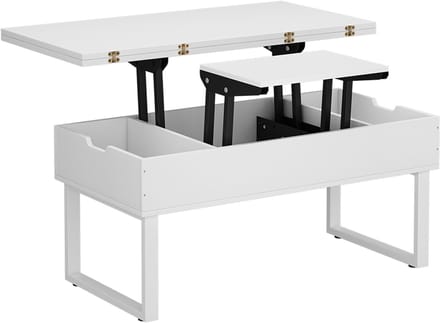 Vicco Lifty Salontafel – 100 x 50 cm met liftfunctie Wit