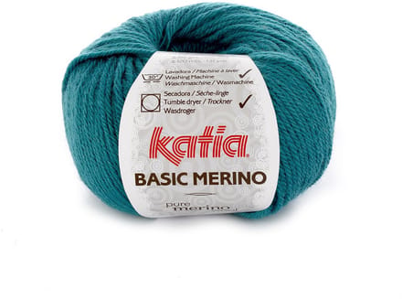 Katia Basic Merino - 39 groenblauw - Wol/Acryl Garen
