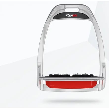 Platte Ultra Grip Stirrup Zwart/Zwart/Blauw Flex-On Hunter H