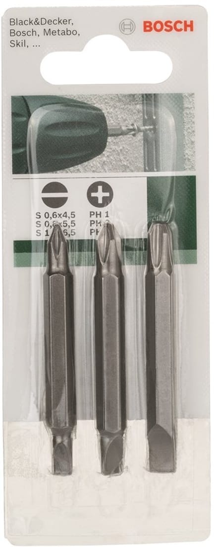 Bosch BITSSÆT DOBBELT LS 60MM 3STK GL