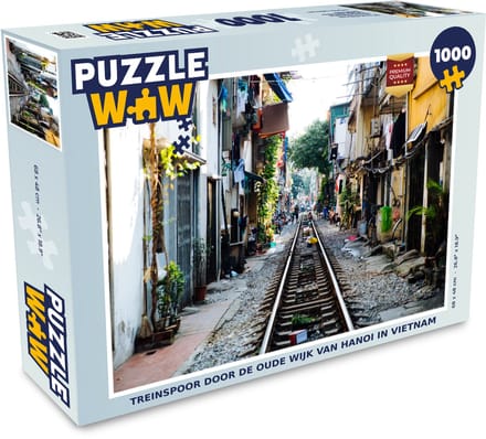 Puzzel Hanoi - Trein - Stad - Legpuzzel - Puzzel 1000 stukjes volwassenen