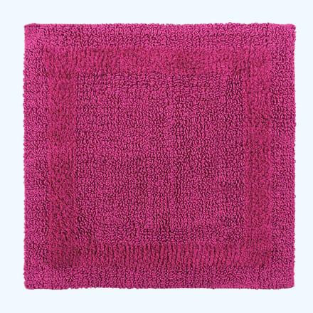 Homescapes douchemat framboos 50x50 cm gemaakt van 100% katoen