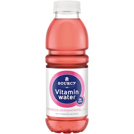 Vitaminwater framboos granaatappel