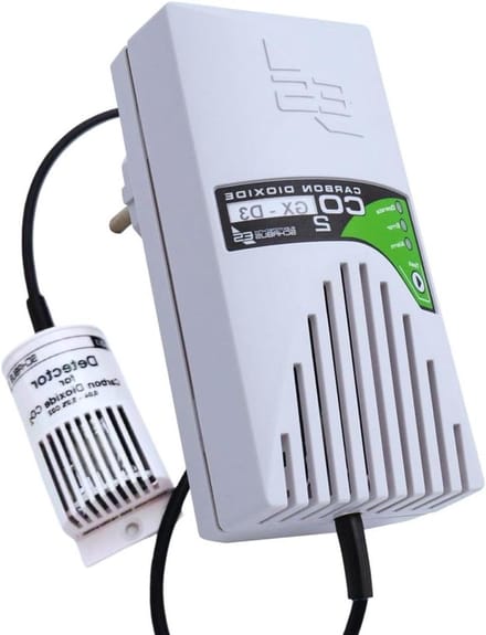 Gasalarm CO2 - Kooldioxide melder - Koelruimte bewaking - Externe sensor - 250 Gram - Meerkleurig