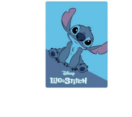 Lilo en Stitch fleece deken - plaid - 100 X 140 cm - blauw
