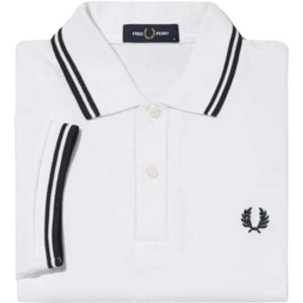 Fred Perry Polo M3600 Wit - Maat L - Heren