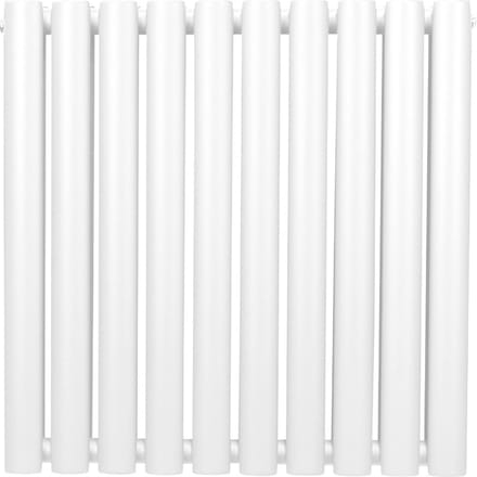 Ovale kolomradiator - wit - 600mm x 600mm - 10 kolommen