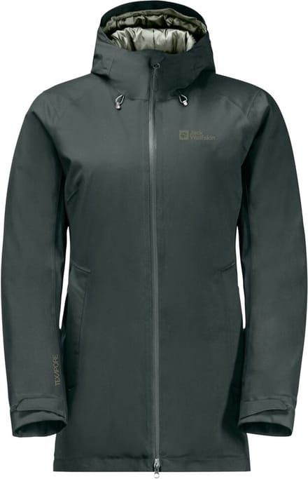 Jack Wolfksin Stirnberg Insulated Jacket Women - Jas - Dames - Groen - Maat L