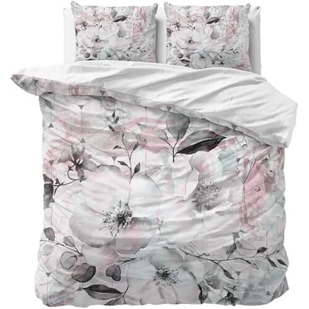 Dreamhouse Dekbedovertrek Bill Wit - Eenpersoons 140 x 200/220 cm + 1 kussensloop