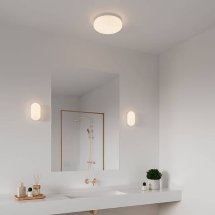 Nordlux Wandlamp Foam in ovale vorm met IP44, wit