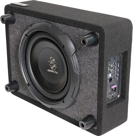 Ground Zero GZCS 25SUB-ACT 25 cm / 10″ Active Auto Subwoofer / Downfire / 10 inch