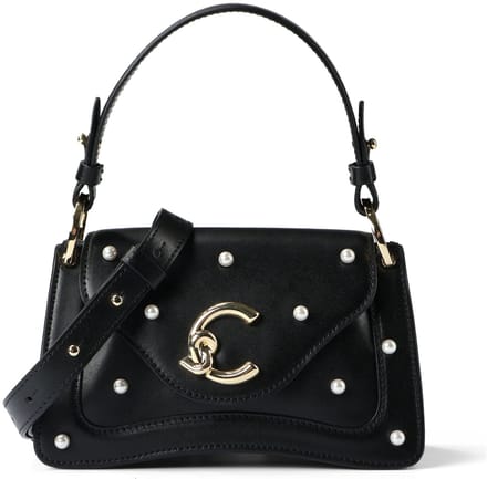 Coccinelle C-Me Handtas Leder 21 cm - Dames - noir