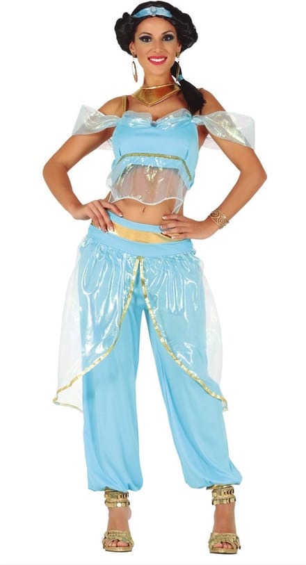 Fiestas Guirca Verkleedpak Jasmine Dames Polyester Blauw Mt S