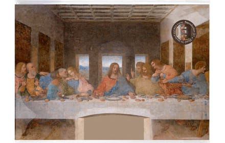 Lanzfeld Da Vinci - Poster Schilderij A4 - Het Laatste Avondmaal - Leonardo da Vinci - PP Hoes