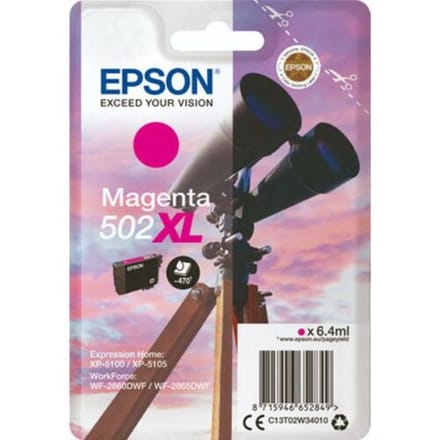 Epson Inktcartridge 502XL (C13T02W34010) Magenta Hoge capaciteit