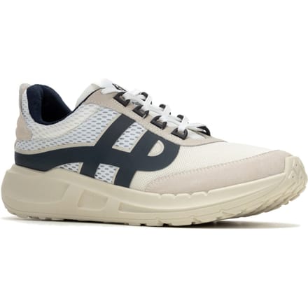 Hush Puppies Seventy8 Retro Runner Heren Sneakers Van Suède In Het Wit