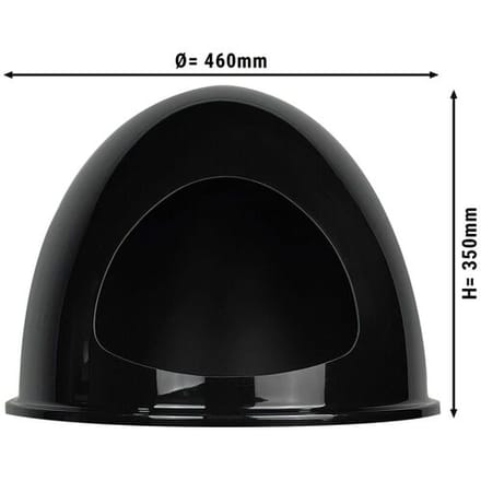 GGM Gastro Deckel aus Plexiglas für Eierwärmer - schwarz matt