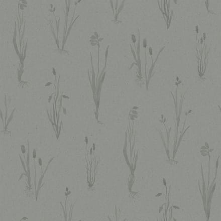 Boråstapeter Vliesbehang 4710 - Woodland - Botanisch Grijs - 53cm x 10.05m