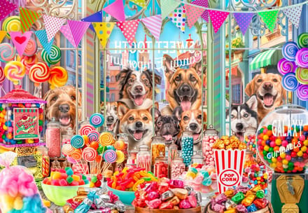 Bluebird Puzzle legpuzzel Sweet Tooth Candy - 1000 stukjes kleurrijk.