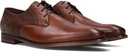 Floris Van Bommel Sfm-30361 Nette schoenen - Veterschoenen - Heren - Cognac - Maat 43⅓