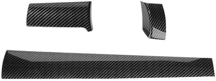 Interieur Trim Set - Dashboard Covers - Auto Verfraaiing - Koolstofvezel Stijl - 3 Stuks - Zwart