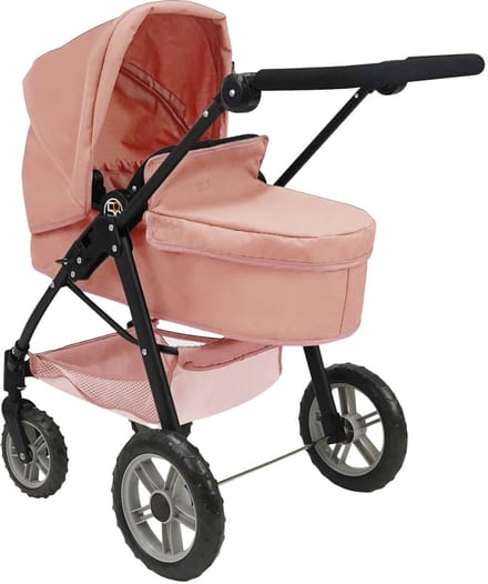 POPPENWAGEN 2 IN 1 ROZE