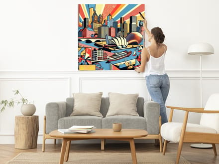Kunstprint | Wanddecoratie | Dibond | 80 × 80 cm