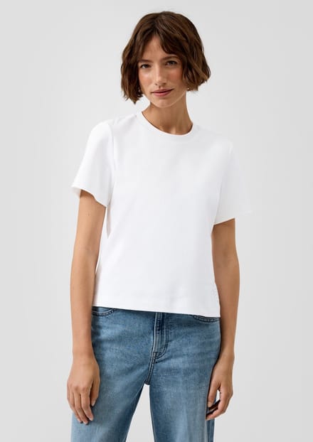 s.Oliver - female - Korter T-shirt van interlock-jersey