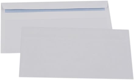 GPV enveloppen, C6: 114 x 162 mm, wit, 80 g/sqm