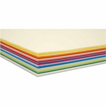 Creatief Papier, A4, vel 210x297 mm, 80 gr, diverse kleuren, 280 div vellen