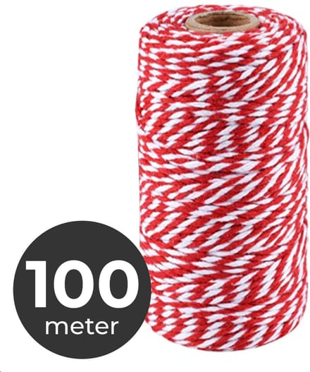 Grillx Slagerstouw 100 meter - Keukentouw 2mm - Extra sterk Rolladetouw - Bindtouw - BBQ Accesoires