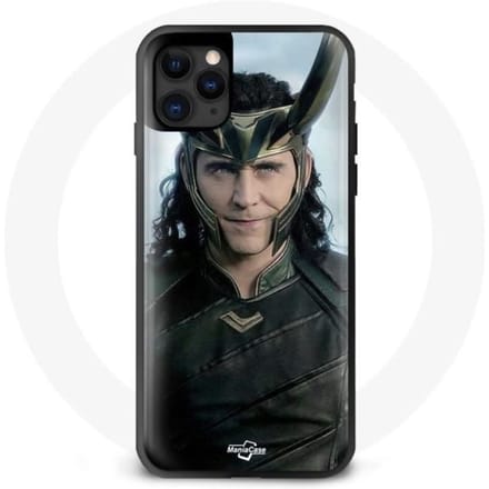 Coque maniacase pour Iphone 13 Pro Max Loki Thor Ragnarok avec Casque Saison 1 noir