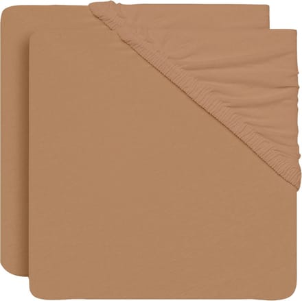 Jollein Hoeslaken Jersey 60x120cm Biscuit (2pack)