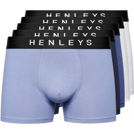 Henleys Heren Inkset Marl Boxershort (Set van 5) (Veelkleurig)