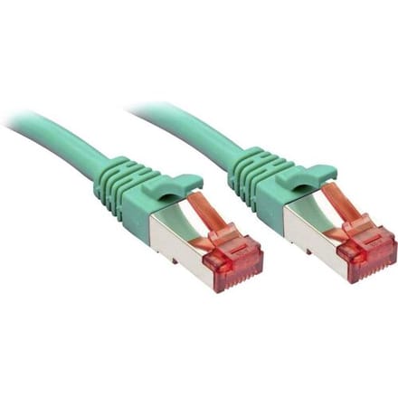 LINDY 47753 RJ45 Netwerkkabel, patchkabel CAT 6 S/FTP 10.00 m Groen Snagless 1 stuk(s)